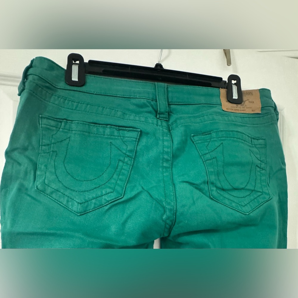 True Religion Women's Green Skinny Jeans - Picture 4 of 5